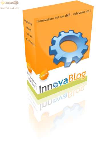 3D box package : le résultat pour Innovablog !