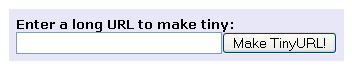 Raccourcicement d’URL : TinyURL exemple de raccourcissement