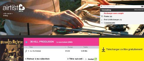 Airtist - Téléchargement gratuit de musique : Morceau