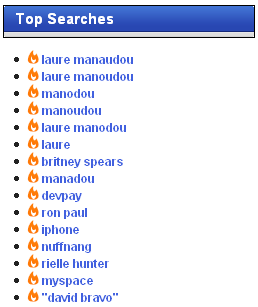 Analyse de buzz : Laure manaudou top search sur Technorati