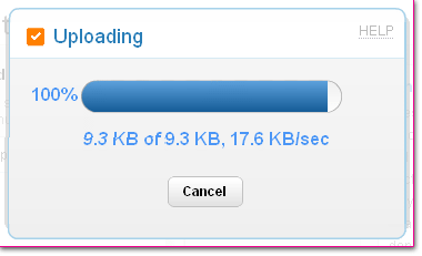 Partage & stockage de fichiers - Box.net - Upload