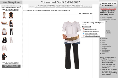 E-commerce Rampage - Outfit builder