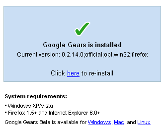 Google Reader installation