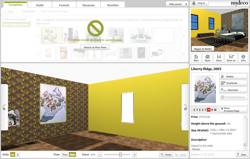 Mydeco.com : Plan my room vue 3D 3