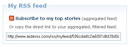 AideRSS : mon flux personnalisé des best posts