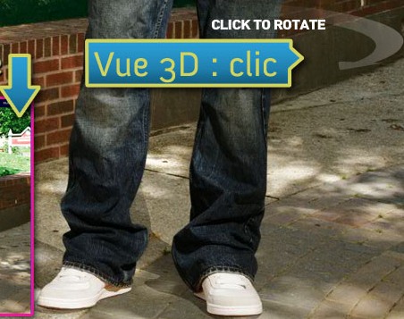 Fiche produit, vue 3D