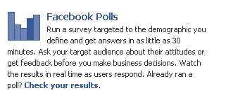 Facebook Polls / Sondages