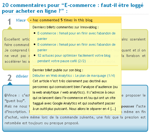 Plugin Wordpress commentaires Innovablog