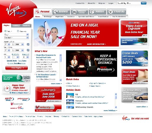 Design Virgin Blue